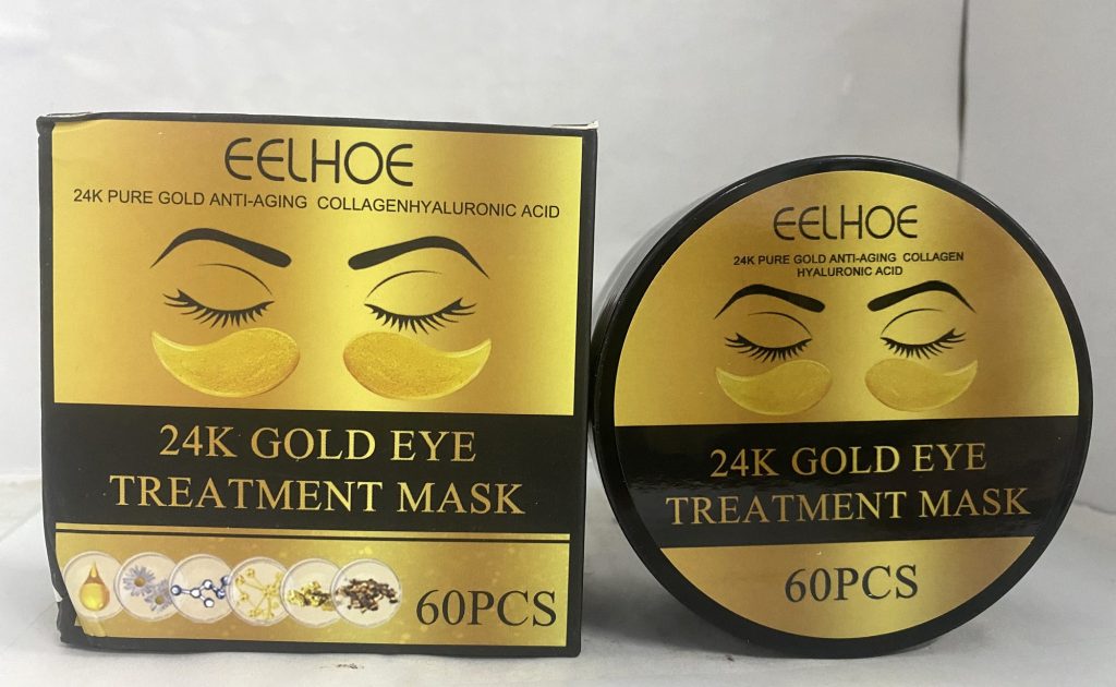 Photo of EELHOE eye mask box and jar