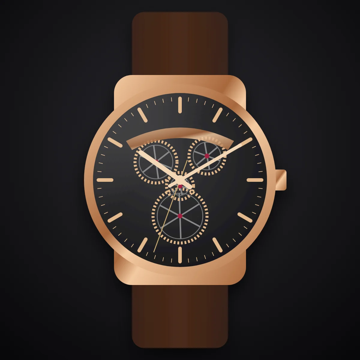 Lumière Rose Gold Skeleton Automatic