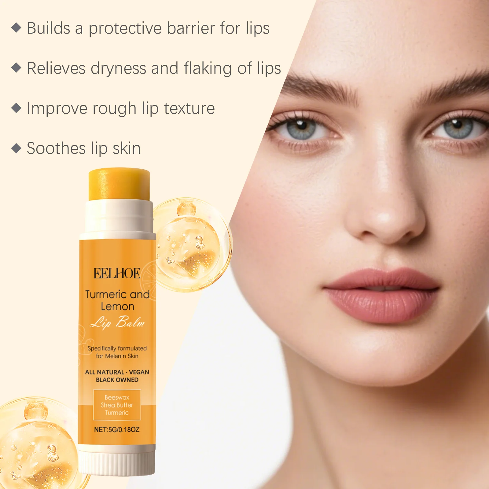 EELHOE Turmeric & Lemon Lip Balm — 5 g
