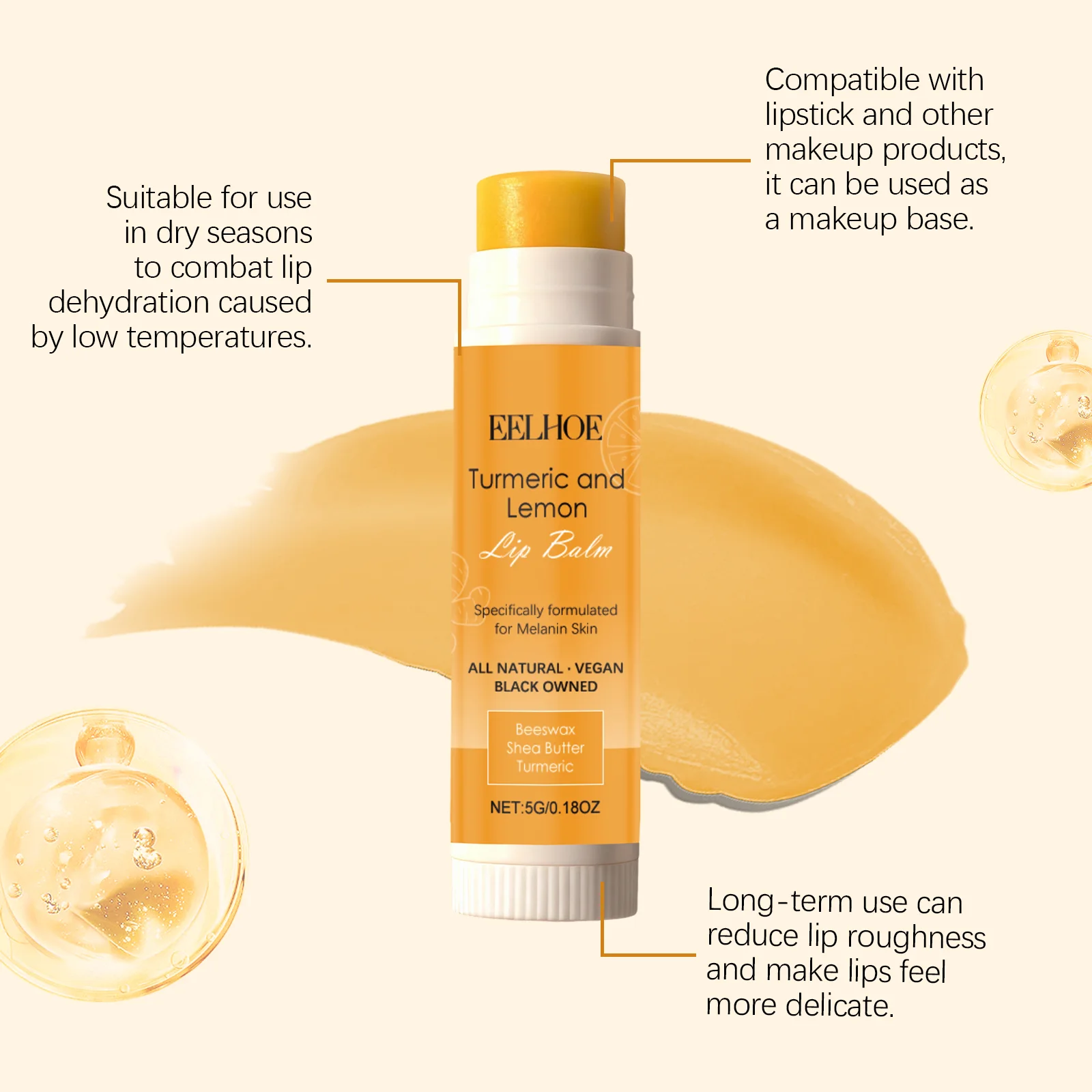 EELHOE Turmeric & Lemon Lip Balm — 5 g