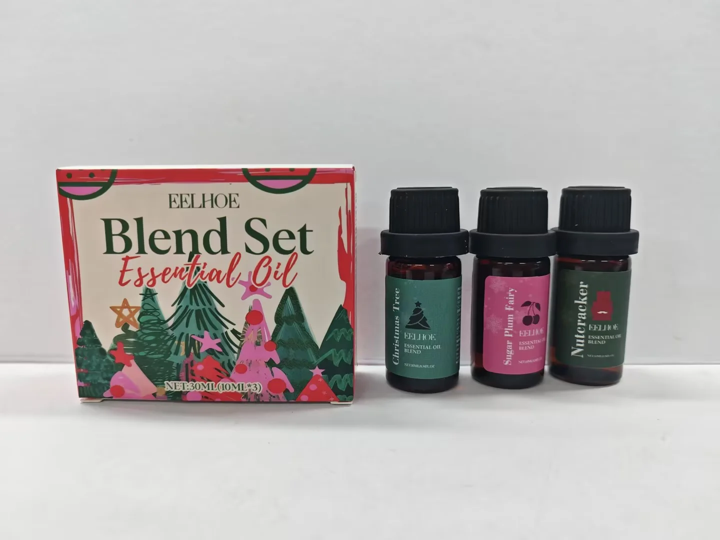 EELHOE Christmas Fragrance Oil Blend Set — 3 × 10 mL