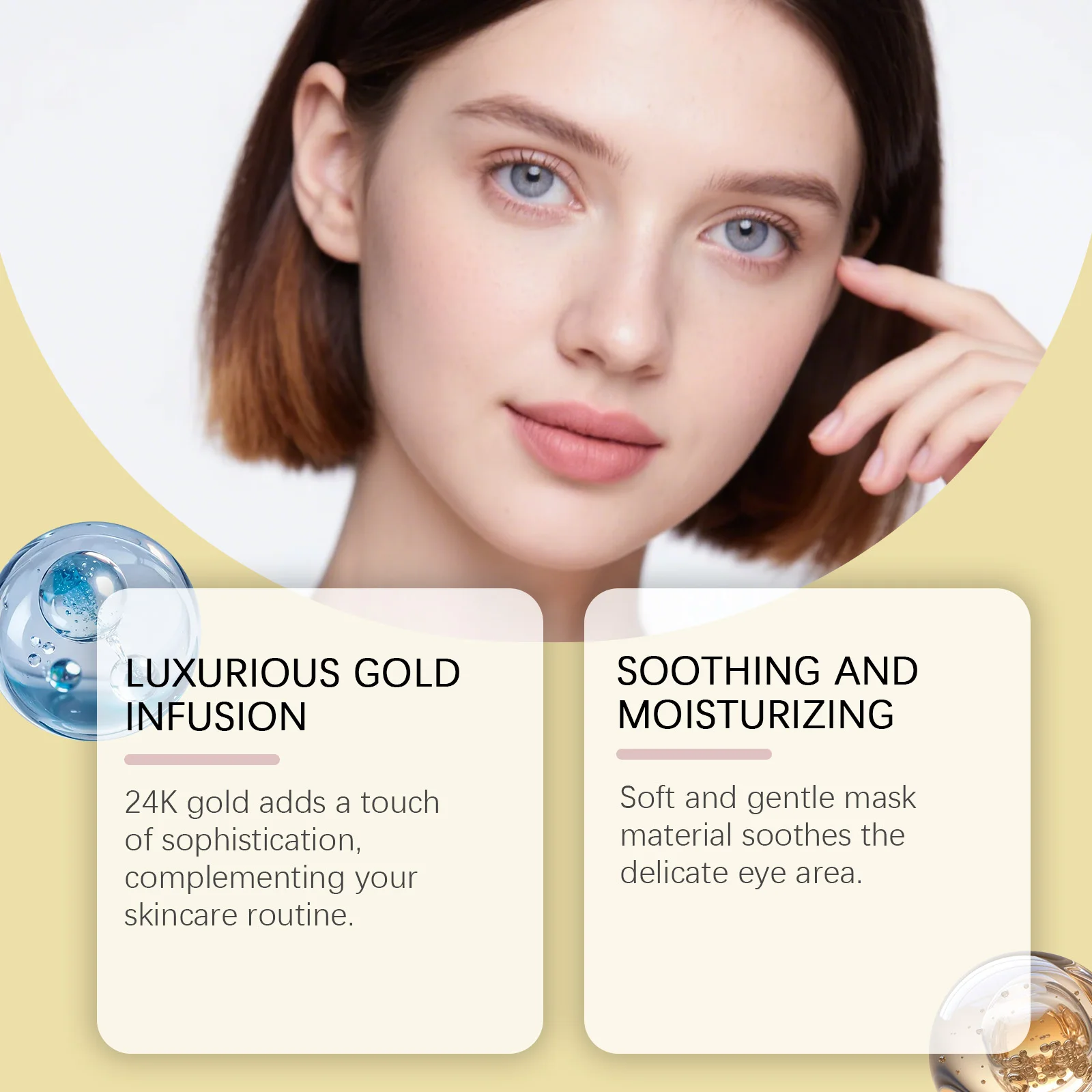 EELHOE Gold Hydrating Under-Eye Gel Pads — 10 Pairs (Travel Pack)