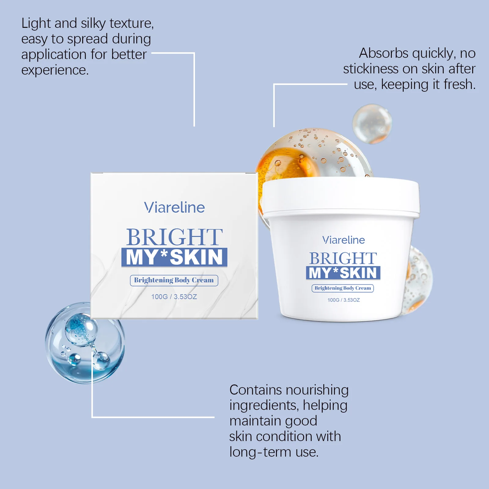 Viareline Bright My Skin Body Cream — 100 g