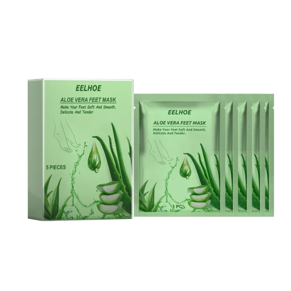 EELHOE Aloe Vera Moisturizing Foot Mask — 5 Pairs